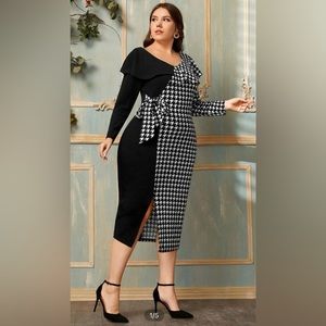 Shein color block dress (stretchy)